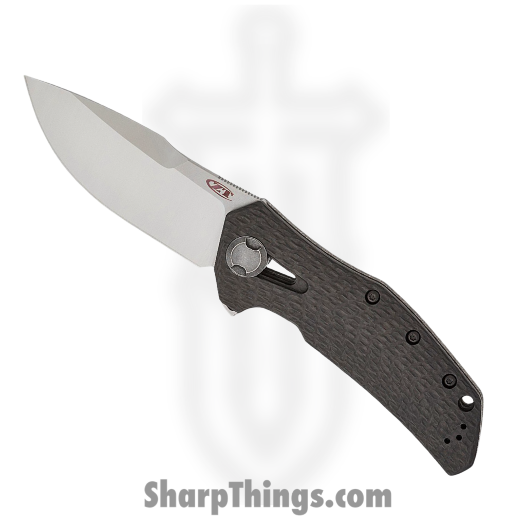 Zero Tolerance – 0308CF – Factory Special Series – Folding Knife – M390 Two Tone Drop Point – Titanium / Carbon Fiber – Black