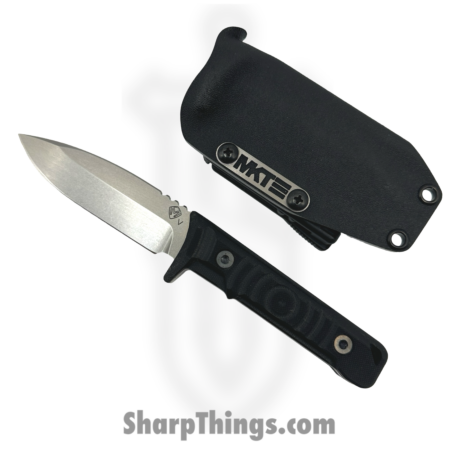 Medford Knife and Tool – MK118VTQ-08KB-SPQ3-Q4 – Mizuchi – Fixed Blade Knife – 20CV Tumbled Drop Point – G10 – Black