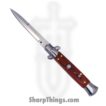 Steel River Knives – sbbol9rw – Arrivato 9in Stilleto – 440c Satin Bayonet – Redwood – Red