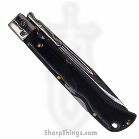 Steel River Knives – SBSG09CPSH – Magnum II 9in Stiletto – Swinguard Lockback Auto – 440 Clip Point – Black