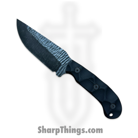 Stroup Knives – GP1-B-G10 – GP1 – Fixed Blade Knife – 1095 HC Acid Wash Drop Point – G10 – Black
