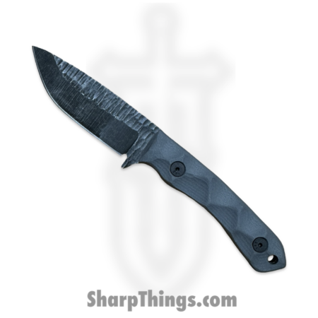 Stroup Knives – GP2-GR-G10 – GP2 – Fixed Blade Knife – 1095 HC Acid Wash Drop Point – G10 – Grey