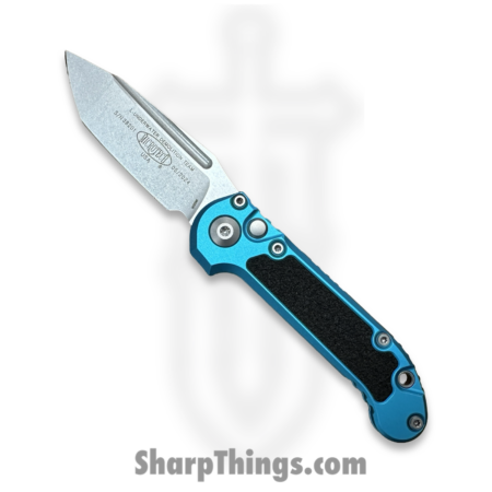 Microtech – 1136-10TQ – L.U.D.T. Gen III – Automatic Knife – Stonewash M390MK Tanto P/S – 6061-T6 Alu – Turquoise