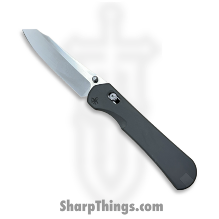 Piratech – PIKRAKFE – The Kraken – Folding Knife – Bar Lock – Blasted Titanium Mag Snap Scales – Satin S90V Sheepsfoot – Gray