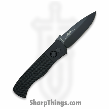 ProTech – 2024ATC7LH – Left Hand Emerson CQC7 – Automatic Knife – CPM-20CV DLC Spear Point – Jig Textured Aluminum – Black