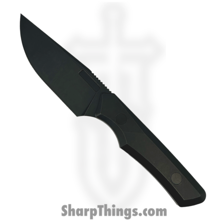 Vero Engineering – V-MY-BT-FBK-1451-S – Myelin – Fixed Blade – Blackwash Drop Point M390 – Blackwash Titanium
