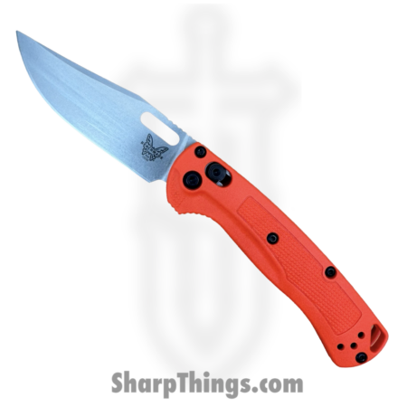 Benchmade – 15533 – Mini Taggedout – Folding Knife – CPM 154 Stonewash Clip Point – Grivory – Orange