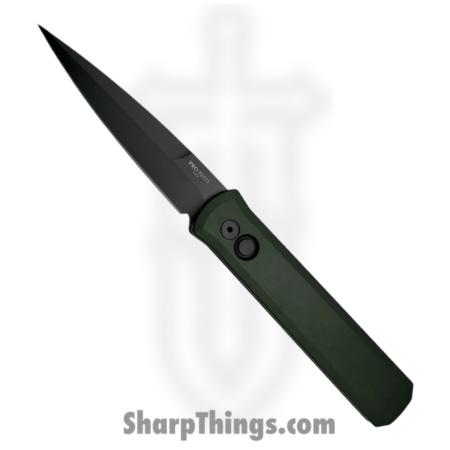 ProTech – 921-Green – Godfather – Automatic Knife – 154CM Coated Dagger – 6061-T6 Aluminum – Green