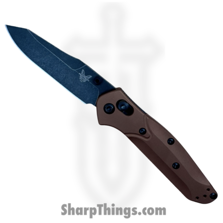 Benchmade – 945BK-03 – Mini Osborne – Folding Knife – CPM MagnaCut DLC Battlewash Reverse Tanto – 6061-T6 Aluminum – Burnt Copper