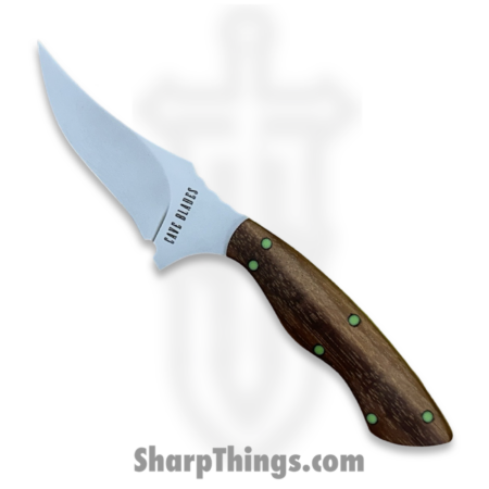 Cave Blades – CB-Reap-BB-WD – Reaper – Fixed Blade Knife – CPM 154 Blasted Skinner – Wood – Brown/Green