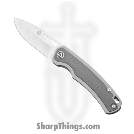 QSP Knife – QS127-B – Puffin – S35VN Satin Drop Point – Titanium – Carbon Fiber Inlay