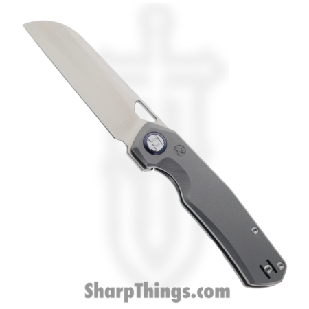 Kunwu – KUNS703 – TAO – Folding Knife –  Satin Sheepsfoot – Titanium – Gray