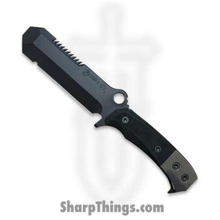 Medford Knife and Tool – MK0743PQ-08KB-SPQ3-Q4 – USMC EOD – Fixed Blade Knife – 3V DLC Multi Tool – G10 – Black