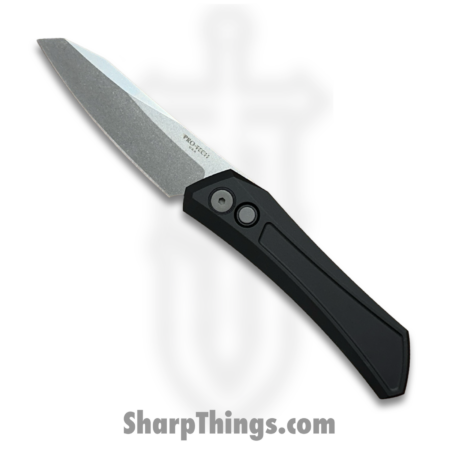 ProTech – DS101 – Oligarch – Automatic Knife – CPM MagnaCut Stonewash Spear Point – 6061-T6 Aluminum – Black