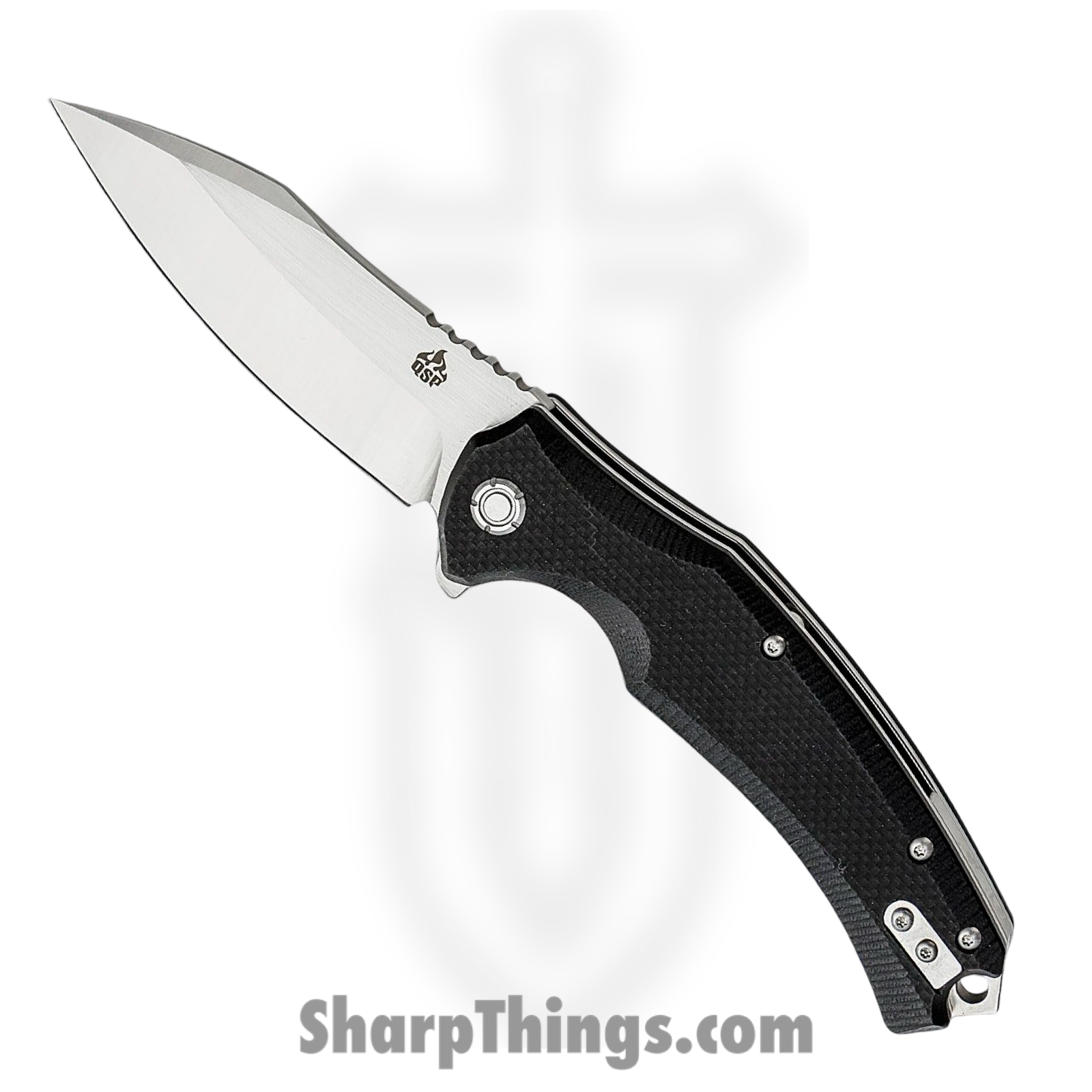 QSP - QS121C - Snipe - Folding Knife - D2 Satin Drop Point - G10 - Black