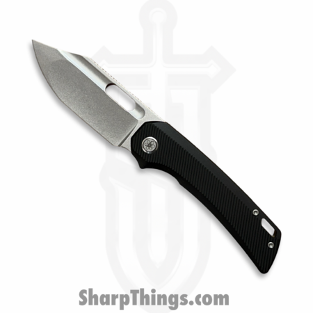 EMPEDC – EMP-REL-SW-BK – Relative Framelock – Folding Knife – CPM MagnaCut Stonewash Bowie – Titanium – Black