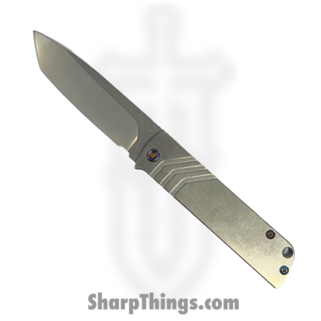 Medford Knife and Tool – MK214STT-01TM-TFCF-Q4 – The Antik – Folding Knife – S35VN Tumbled Tanto – Titanium – Natural