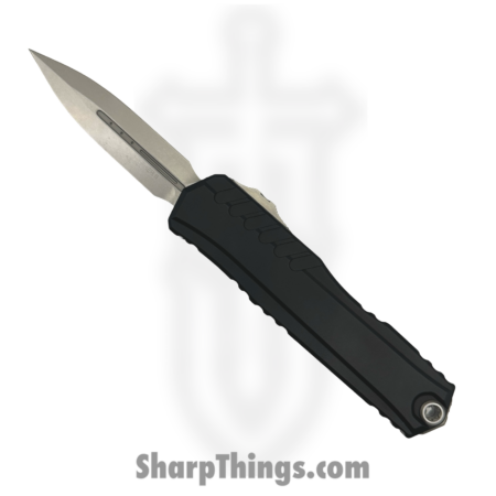 Microtech – 1242-10 – Cypher II – OTF Auto – M390MK Stonewash Dagger – 6061-T6 Aluminum – Black