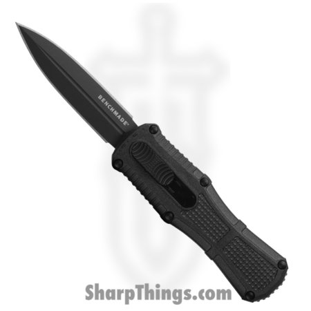 Benchmade – 3375GY – Mini Claymore – OTF Auto – D2 Coated Dagger – Grivory – Black