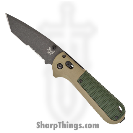 Benchmade – 431SBK-1 – Redoubt – Folding Knife – D2 Coated Tanto P/S – Grivory – Ranger Green