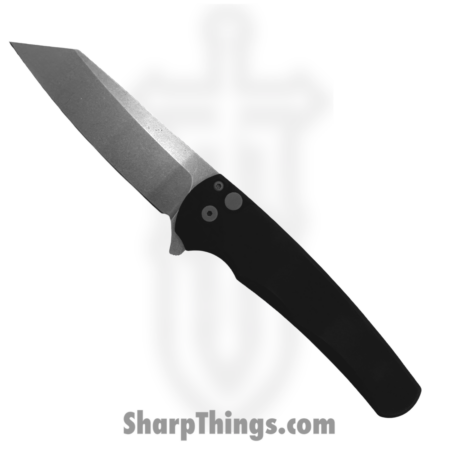 ProTech – 5401 – Malibu – Folding Knife – CPM MagnaCut Stonewash Reverse Tanto – 6061-T6 Aluminum – Black
