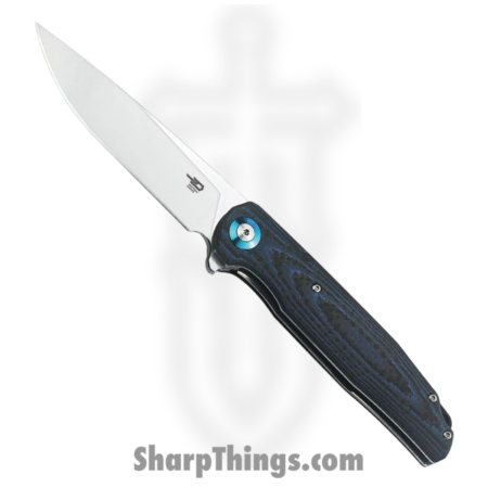 Bestech Knives – BTKG19C – Ascot – Folding Knife – D2 Satin Drop Point – G10 – Blue Black