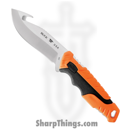 Buck – BU657ORG – Pursuit Pro – Fixed Blade Knife – CPM S35VN Satin Guthook – GFN – Orange Black