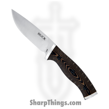 Buck – BU853BRS – Small Selkirk – Fixed Blade Knife – 420 HC Satin Drop Point – Micarta – Black Brown