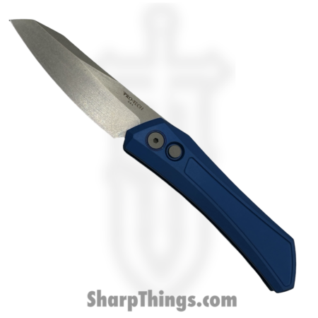 ProTech – DS101-Blue – Oligarch – Automatic Knife – CPM MagnaCut Stonewash Reverse Tanto – 6061-T6 Aluminum – Blue