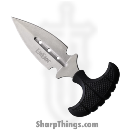 ElitEdge – EE20641SL – Push Dagger – Fixed Blade Knife – 440 SS Satin Dagger – Polymer – Black