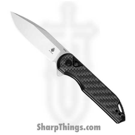 Kizer Cutlery – KIV3549C3 – Assassin – Folding Knife – 154CM Satin Drop Point – Carbon Fiber G10 – Black