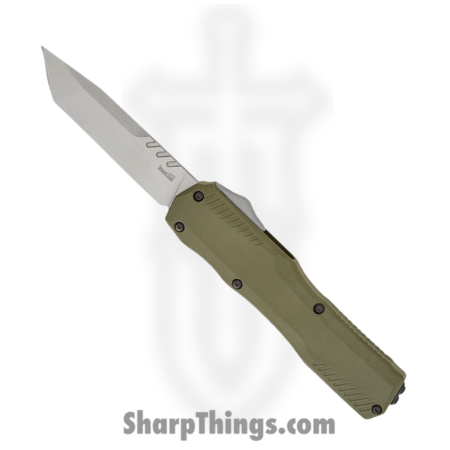 Kershaw – KS9000TOLSW – Livewire – OTF Auto – CPM MagnaCut Stonewash Tanto – 6061-T6 Aluminum – Green