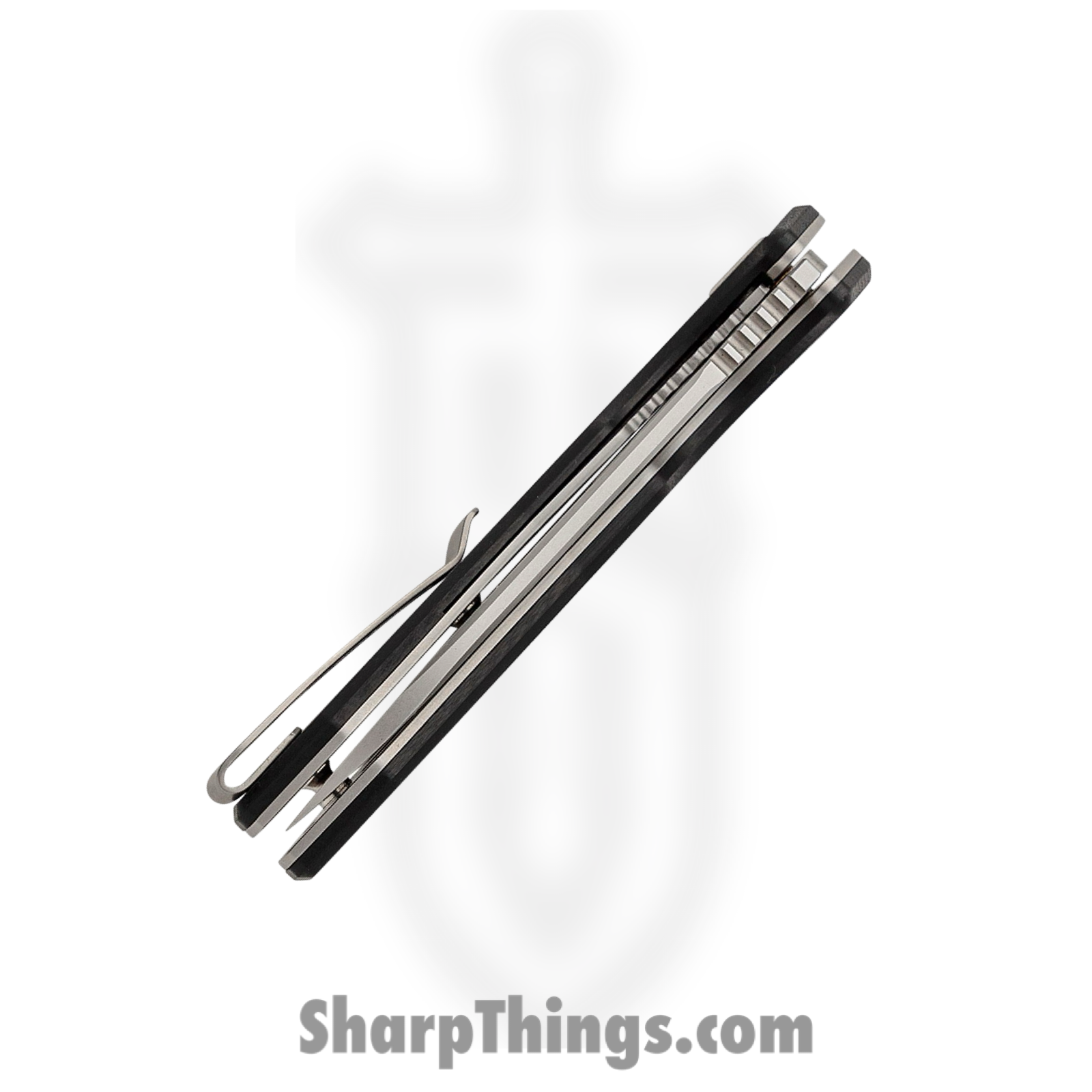 Kubey - KUB291A - Vagrant - Folding Knife - AUS-10A Blasted Modified Wharncliffe - G10 - Black - Image 5