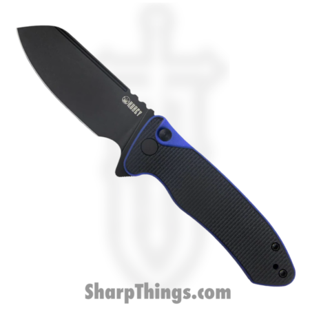 Kubey – KUB336D – Creon – Folding Knife – AUS-10A Blackwash Reverse Tanto – G10 – Black Blue