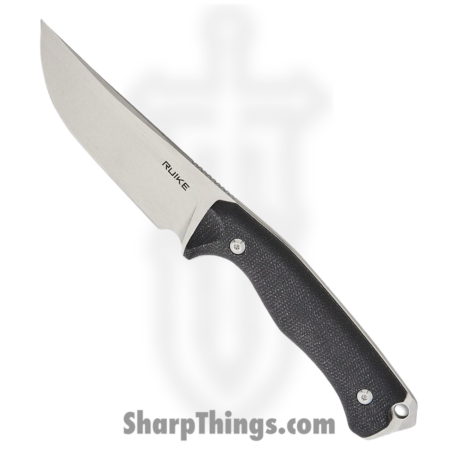 Ruike – RKEF186MB – F186 – Fixed Blade Knife – D2 Stonewash Clip Point – Micarta – Black