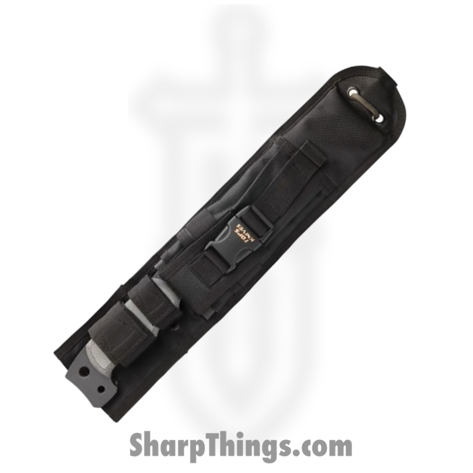 Tops - TPM4X01 - M4X Punisher - Fixed Blade Knife - 1095 HC Coated Sawback - Micarta - Gray - Image 3