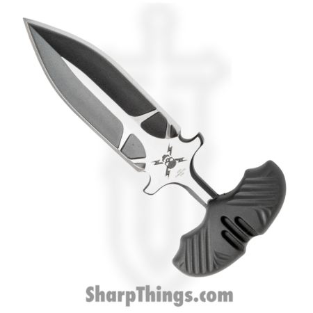United Cutlery – UC3332 – M48 Push Dagger – Fixed Blade Knife – 2Cr13 Two Tone Dagger – TPR – Black