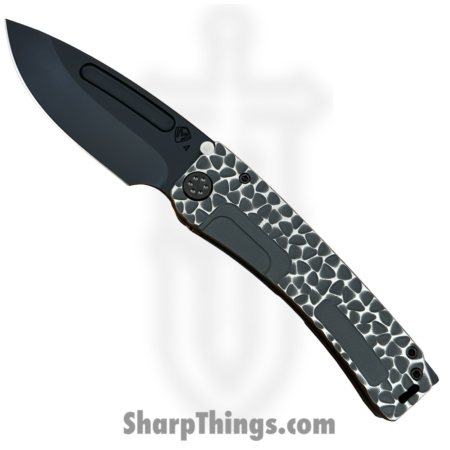 Medford Knife and Tool – 091924D – Marauder-H – Folding Knife – S45VN Coated Drop Point – Titanium “Peaks and Valleys” – Natural