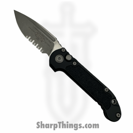 Microtech – 1135-11AP – L.U.D.T. Gen III – Automatic Knife – M390MK Apocalyptic Drop Point P/S – 6061-T6 Aluminum – Black