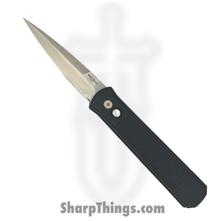 ProTech – 925-LTD – Godfather – Automatic Knife – 154CM Satin Spear Point – Aluminum – Black