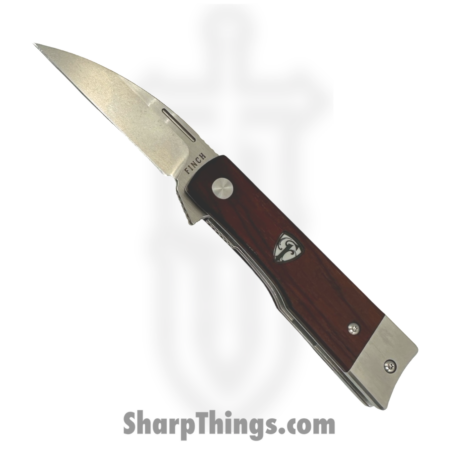 Finch Knife Co. – MC201 – McCoy – Folding Knife – 154CM Two Tone Wharncliffe – Cocobolo – Brown