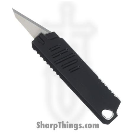 Novelty Knife Co. – NV335 – Mini Knife – Assisted Open Knife – Stainless Satin Clip Point – Aluminum – Black