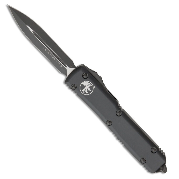 Microtech - 122-1T - Ultratech Tactical - OTF Auto - Black Dagger - 6061-T6 Aluminum - Black - Image 8