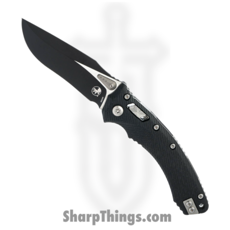 Microtech – 137RL-1FLGTBK – Amphibian – Folding Knife – M390MK Coated Drop Point – G10 – Black