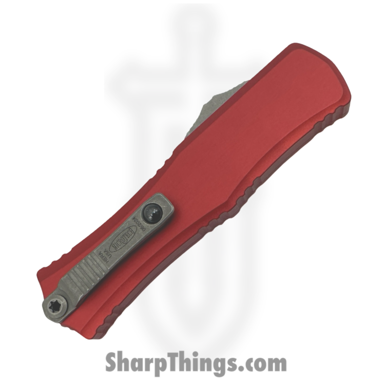 Microtech - 1702M-10APRD - Hera II Mini  - OTF Auto - M390MK Apocalyptic Dagger - 6061-T6 Aluminum - Red - Image 4