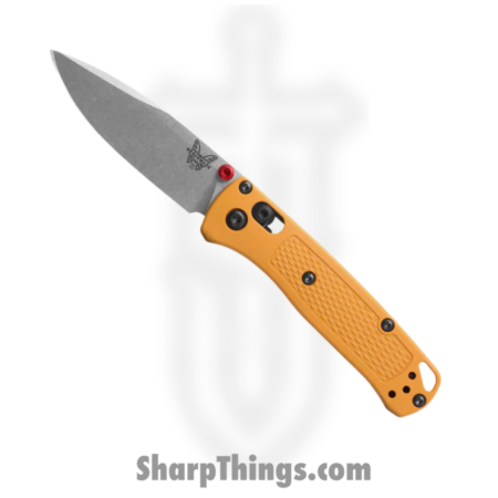 Benchmade – 533-08 – Mini Bugout – Folding Knife – CPM S30V Satin Drop Point – Grivory – Daybreak Yellow