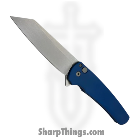 ProTech – 5401-Blue – Malibu – Folding Knife – CPM MagnaCut Stonewash Reverse Tanto – Aluminum – Blue