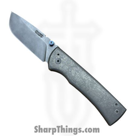 Chaves Custom – CC2014REND – Custom 1.5 Hybrid Rendencion Framelock – Folding Knife – CPM-V3 Drop Point – Titanium Handle – Stonewash