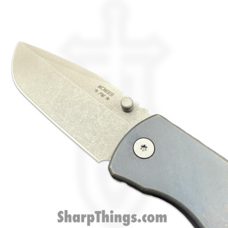 McNees  – MAC23.5AtBlBz – MAC 2 3.5 – Folding Knife – CPM MagnaCut Stonewash Clip Point – Titanium – Atomic Blue/Bronze