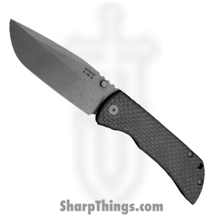 McNees  – MAC23.5AtCF – MAC 2 3.5 – Folding Knife – CPM MagnaCut Stonewash Clip Point – Titanium/Carbon Fiber – Black